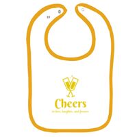 Infant Contrast Trim Terry Bib Thumbnail