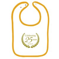 Infant Contrast Trim Terry Bib Thumbnail