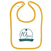 Infant Contrast Trim Terry Bib Thumbnail