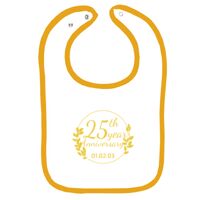 Infant Contrast Trim Terry Bib Thumbnail