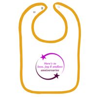 Infant Contrast Trim Terry Bib Thumbnail