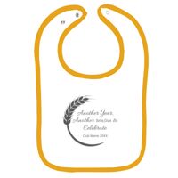 Infant Contrast Trim Terry Bib Thumbnail