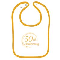 Infant Contrast Trim Terry Bib Thumbnail