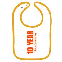 Infant Contrast Trim Terry Bib Thumbnail