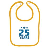 Infant Contrast Trim Terry Bib Thumbnail