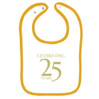 Infant Contrast Trim Terry Bib Thumbnail