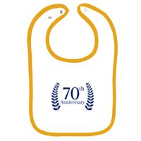 Infant Contrast Trim Terry Bib Thumbnail