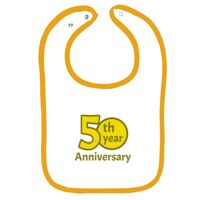 Infant Contrast Trim Terry Bib Thumbnail