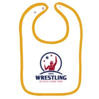 Infant Contrast Trim Terry Bib Thumbnail