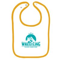 Infant Contrast Trim Terry Bib Thumbnail