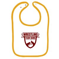 Infant Contrast Trim Terry Bib Thumbnail