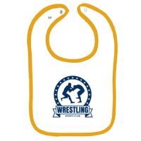 Infant Contrast Trim Terry Bib Thumbnail