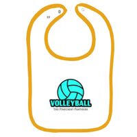 Infant Contrast Trim Terry Bib Thumbnail