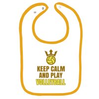 Infant Contrast Trim Terry Bib Thumbnail