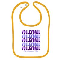 Infant Contrast Trim Terry Bib Thumbnail