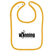 Infant Contrast Trim Terry Bib Thumbnail