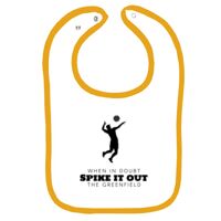 Infant Contrast Trim Terry Bib Thumbnail