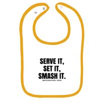 Infant Contrast Trim Terry Bib Thumbnail