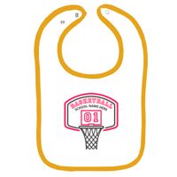 Infant Contrast Trim Terry Bib Thumbnail