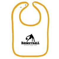 Infant Contrast Trim Terry Bib Thumbnail