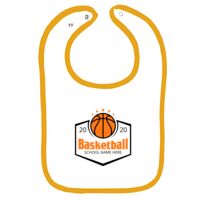 Infant Contrast Trim Terry Bib Thumbnail