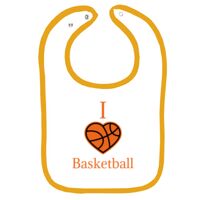 Infant Contrast Trim Terry Bib Thumbnail