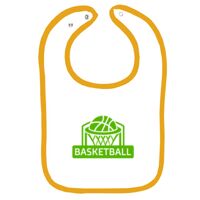 Infant Contrast Trim Terry Bib Thumbnail