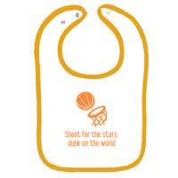 Infant Contrast Trim Terry Bib Thumbnail