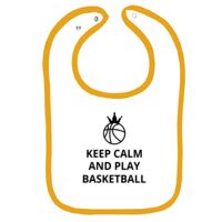 Infant Contrast Trim Terry Bib Thumbnail