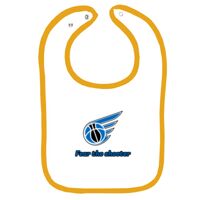 Infant Contrast Trim Terry Bib Thumbnail