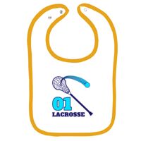 Infant Contrast Trim Terry Bib Thumbnail