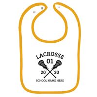 Infant Contrast Trim Terry Bib Thumbnail