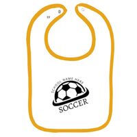 Infant Contrast Trim Terry Bib Thumbnail