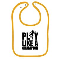 Infant Contrast Trim Terry Bib Thumbnail