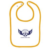 Infant Contrast Trim Terry Bib Thumbnail