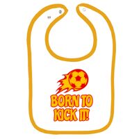 Infant Contrast Trim Terry Bib Thumbnail