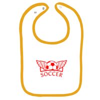 Infant Contrast Trim Terry Bib Thumbnail