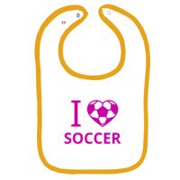 Infant Contrast Trim Terry Bib Thumbnail