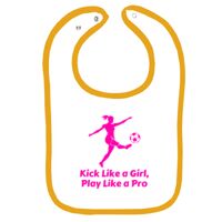 Infant Contrast Trim Terry Bib Thumbnail