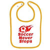 Infant Contrast Trim Terry Bib Thumbnail