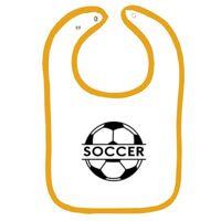 Infant Contrast Trim Terry Bib Thumbnail