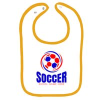 Infant Contrast Trim Terry Bib Thumbnail