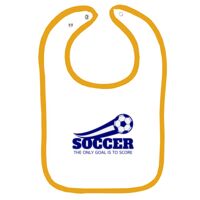 Infant Contrast Trim Terry Bib Thumbnail