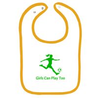 Infant Contrast Trim Terry Bib Thumbnail