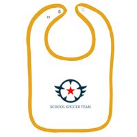 Infant Contrast Trim Terry Bib Thumbnail