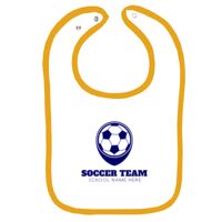 Infant Contrast Trim Terry Bib Thumbnail