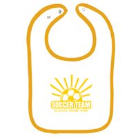 Infant Contrast Trim Terry Bib Thumbnail