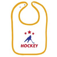 Infant Contrast Trim Terry Bib Thumbnail