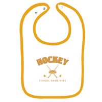 Infant Contrast Trim Terry Bib Thumbnail