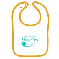 Infant Contrast Trim Terry Bib Thumbnail